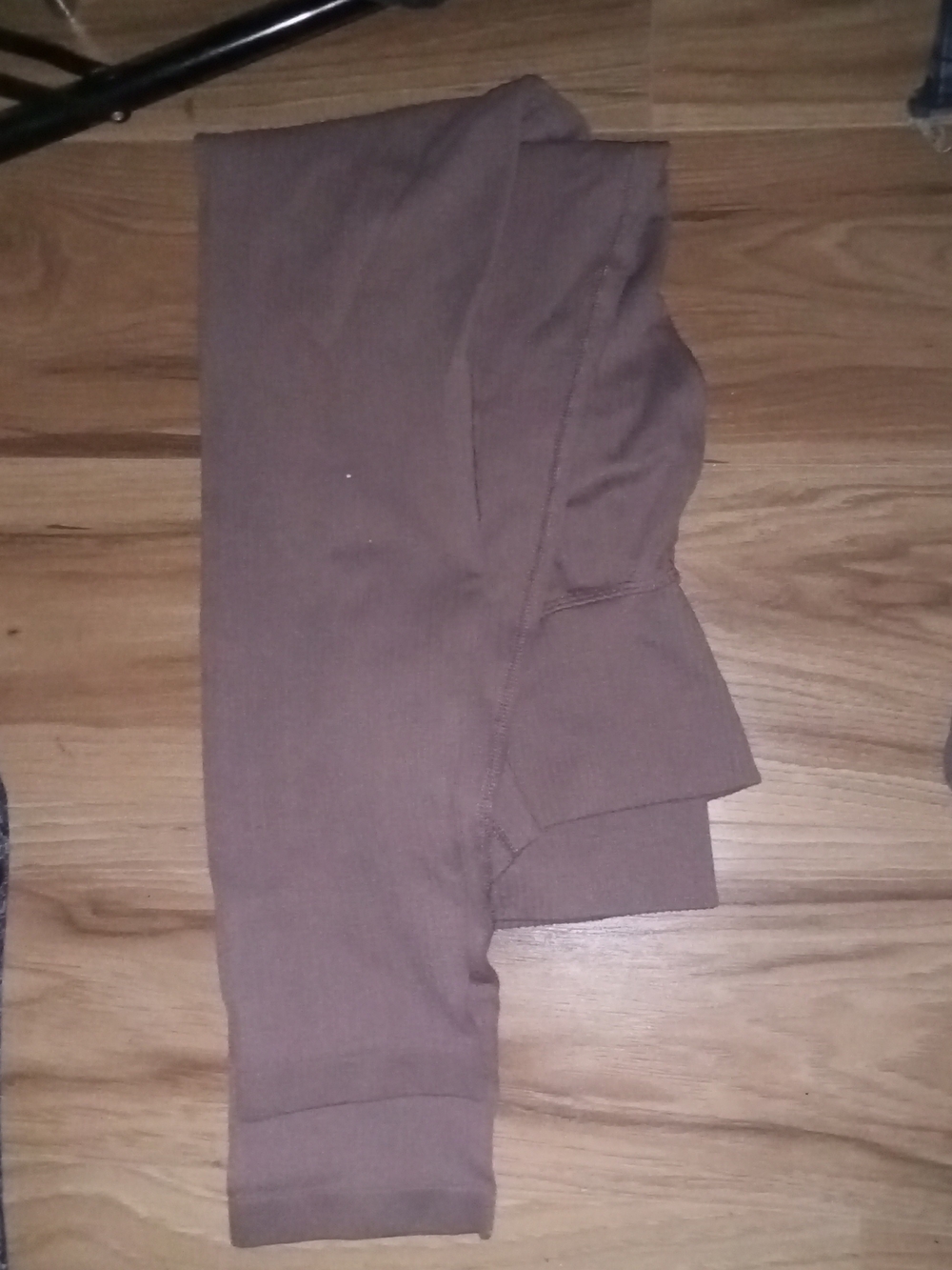 H&M Ribbed Knit Taupe Stretch Leggings - Picture 4 of 5